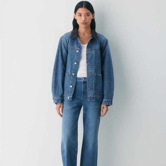Viral Aritzia The Workwear Denim Shirt Jacket - Picture 1 of 5
